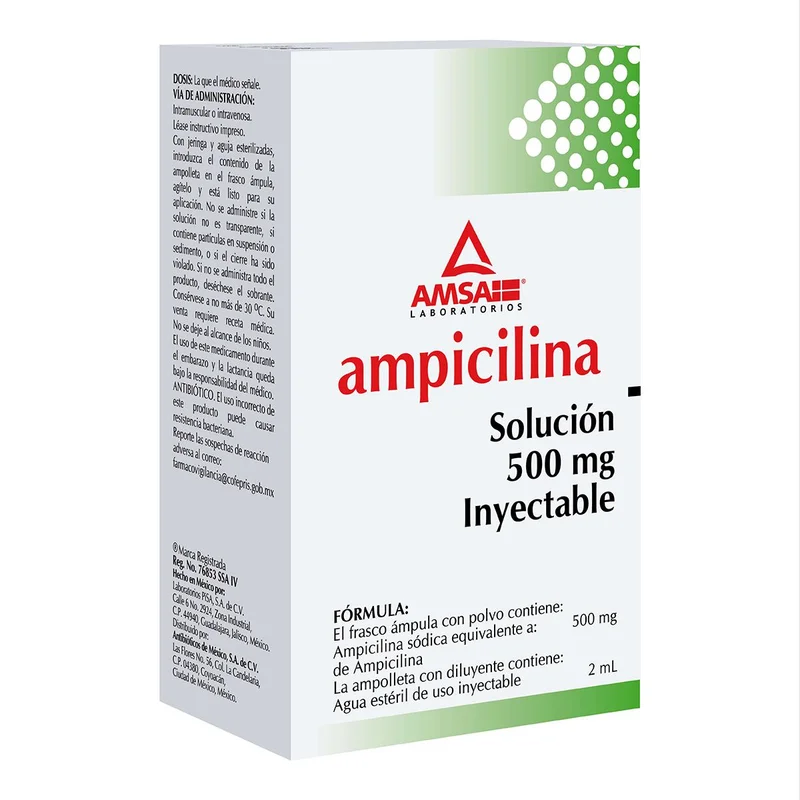 AMPICILINA 500MG SOL INY FA LGEN